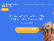 Tablet Screenshot of cashforcarsseattle.com